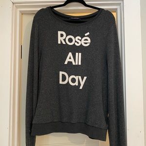 WILDFOX Rosé all day sweatshirt